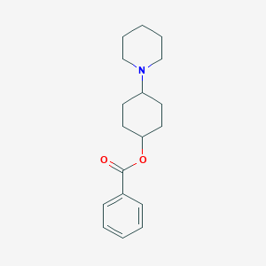 molecular formula C18H25NO2 B075708 4-Piperidinocyclohexyl benzoate CAS No. 1532-10-1