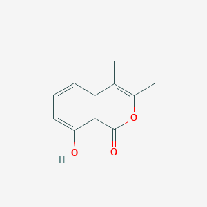 molecular formula C11H10O3 B075709 8-羟基-3,4-二甲基-1H-2-苯并吡喃-1-酮 CAS No. 1570-27-0