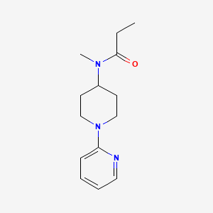 molecular formula C14H21N3O B7572497 N-methyl-N-(1-pyridin-2-ylpiperidin-4-yl)propanamide 
