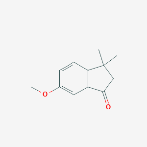 molecular formula C12H14O2 B075731 6-Methoxy-3,3-dimethyl-2,3-dihydro-1H-inden-1-one CAS No. 1133-54-6