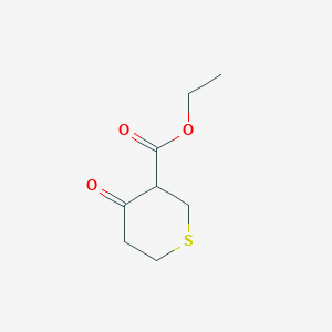 B075735 Ethyl 4-oxotetrahydro-2H-thiopyran-3-carboxylate CAS No. 1198-44-3