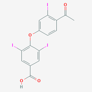 Benzoic acid, 4-(4-acetyl-3-iodophenoxy)-3,5-diiodo-
