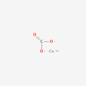 molecular formula CuCO3<br>CCuO3 B075742 Copper carbonate CAS No. 1184-64-1