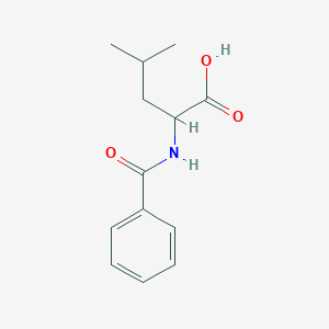 molecular formula C13H17NO3 B075750 Benzoyl-L-leucine CAS No. 1466-83-7