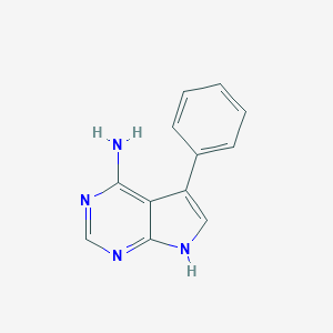 molecular formula C12H10N4 B075752 5-phenyl-7H-pyrrolo[2,3-d]pyrimidin-4-amine CAS No. 1501-13-9