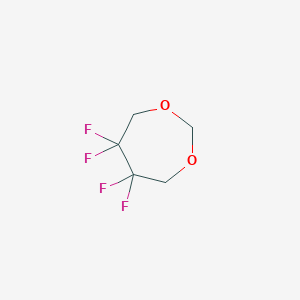 molecular formula C5H6F4O2 B075755 5,5,6,6-Tetrafluoro-1,3-dioxepane CAS No. 1547-52-0