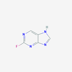 molecular formula C5H3FN4 B075774 2-fluoro-7H-purine CAS No. 1598-61-4