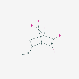 molecular formula C9H6F6 B075782 1,2,3,4,7,7-Hexafluoro-5-vinylbicyclo[2.2.1]hept-2-ene CAS No. 1482-04-8