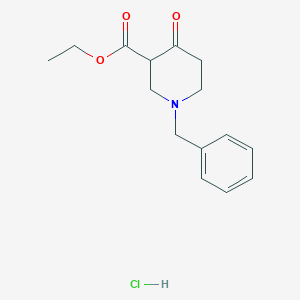 molecular formula C15H20ClNO3 B075784 Ethyl 1-benzyl-4-oxopiperidine-3-carboxylate hydrochloride CAS No. 1454-53-1