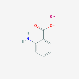 molecular formula C7H6KNO2 B075797 Potassium aminobenzoate CAS No. 1321-13-7