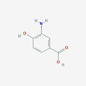 molecular formula C7H7NO3 B075798 3-氨基-4-羟基苯甲酸 CAS No. 1571-72-8