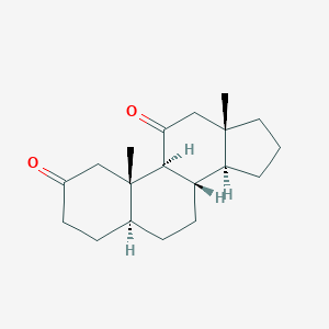 molecular formula C19H28O2 B075802 5alpha-Androstane-2,11-dione CAS No. 1449-57-6