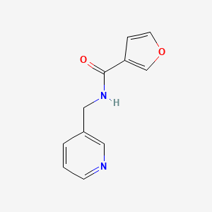molecular formula C11H10N2O2 B7580591 N-(pyridin-3-ylmethyl)furan-3-carboxamide 