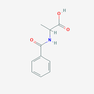 molecular formula C10H11NO3 B075806 N-苯甲酰-DL-丙氨酸 CAS No. 1205-02-3