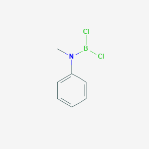 molecular formula C7H8BCl2N B075815 Boranamine, 1,1-dichloro-N-methyl-N-phenyl- CAS No. 1125-73-1