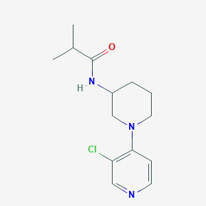 molecular formula C14H20ClN3O B7583987 N-[1-(3-chloropyridin-4-yl)piperidin-3-yl]-2-methylpropanamide 