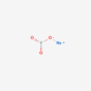 molecular formula NaVO3<br>NaO3V B075840 Sodium metavanadate CAS No. 13718-26-8