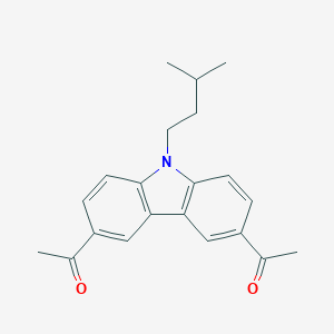 molecular formula C21H23NO2 B075851 3,6-Diacetyl-9-isoamylcarbazole CAS No. 10510-39-1