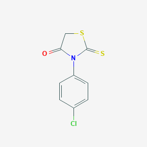 molecular formula C9H6ClNOS2 B075861 Rhodanine, 3-(4-chlorophenyl)- CAS No. 13037-55-3