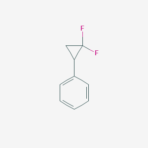 molecular formula C9H8F2 B075863 (2,2-Difluorocyclopropyl)benzene CAS No. 13343-40-3