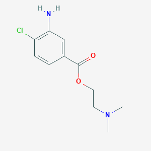 molecular formula C11H15ClN2O2 B075865 Clormecaine CAS No. 13930-34-2