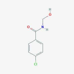 molecular formula C8H8ClNO2 B075880 4-Chloro-N-(hydroxymethyl)benzamide CAS No. 13855-74-8