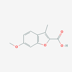 molecular formula C11H10O4 B075883 6-Methoxy-3-methyl-1-benzofuran-2-carboxylic acid CAS No. 10410-29-4