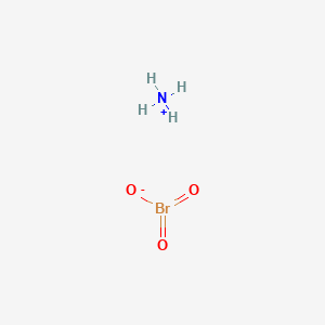 molecular formula BrH4NO3 B075889 Ammonium bromate CAS No. 13843-59-9