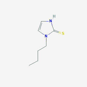 molecular formula C7H12N2S B075894 Imidazole-2-thiol, 1-butyl- CAS No. 10583-85-4