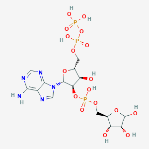 molecular formula C15H24N5O17P3 B075895 Phosphoadenosine diphosphoribose CAS No. 13552-81-3