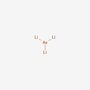 molecular formula AsLi3 B075896 Lithium arsenide (Li3As) CAS No. 12044-22-3