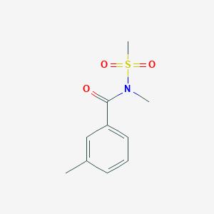 molecular formula C10H13NO3S B7590441 N,3-dimethyl-N-methylsulfonylbenzamide 
