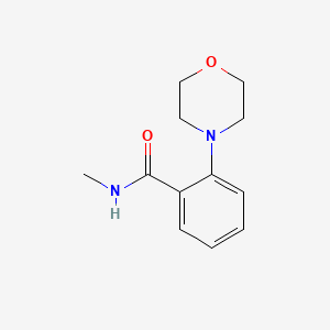 molecular formula C12H16N2O2 B7590443 N-methyl-2-morpholin-4-ylbenzamide 