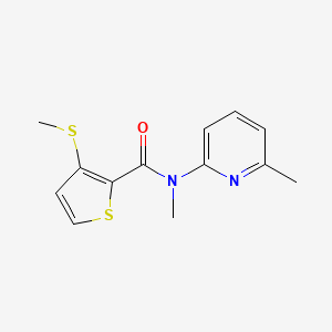 molecular formula C13H14N2OS2 B7592349 N-methyl-N-(6-methylpyridin-2-yl)-3-methylsulfanylthiophene-2-carboxamide 