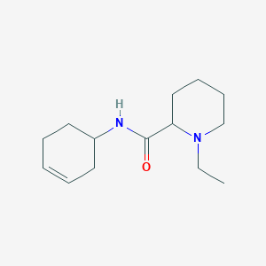 molecular formula C14H24N2O B7593799 N-cyclohex-3-en-1-yl-1-ethylpiperidine-2-carboxamide 