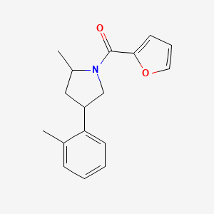 molecular formula C17H19NO2 B7593864 Furan-2-yl-[2-methyl-4-(2-methylphenyl)pyrrolidin-1-yl]methanone 
