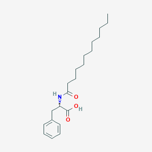 molecular formula C21H33NO3 B075939 N-(1-Oxododecyl)-L-phenylalanine CAS No. 14379-64-7
