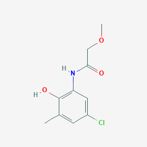 molecular formula C10H12ClNO3 B7594199 N-(5-chloro-2-hydroxy-3-methylphenyl)-2-methoxyacetamide 