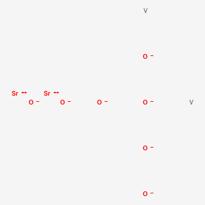 molecular formula O7Sr2V2-10 B075946 Strontium vanadium oxide (SrV2O6) CAS No. 12435-86-8