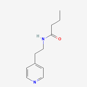 molecular formula C11H16N2O B7595139 N-(2-pyridin-4-ylethyl)butanamide 