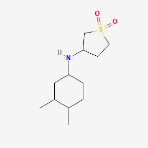 molecular formula C12H23NO2S B7595319 N-(3,4-dimethylcyclohexyl)-1,1-dioxothiolan-3-amine 