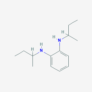 molecular formula C14H24N2 B075956 1,2-Benzenediamine, N,N'-bis(1-methylpropyl)- CAS No. 13482-10-5