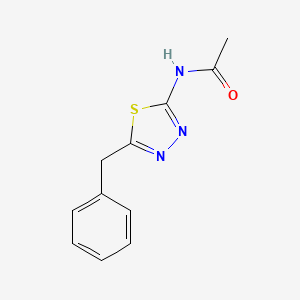 molecular formula C11H11N3OS B7595637 N-(5-benzyl-1,3,4-thiadiazol-2-yl)acetamide 