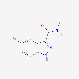 molecular formula C9H8BrN3O B7595958 5-bromo-N-methyl-1H-indazole-3-carboxamide 