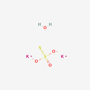 molecular formula H2K2O4S2 B075969 Potassium thiosulfate hydrate CAS No. 13446-67-8