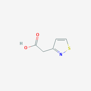 molecular formula C5H5NO2S B075972 2-(Isothiazol-3-YL)acetic acid CAS No. 10271-91-7