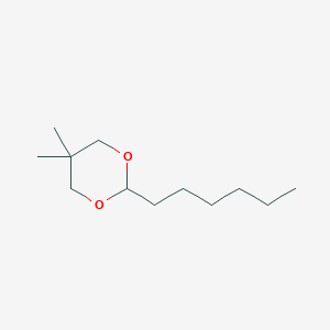 molecular formula C12H24O2 B075988 2-Hexyl-5,5-dimethyl-1,3-dioxane CAS No. 13273-90-0