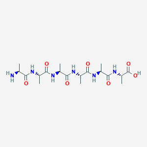 molecular formula C18H32N6O7 B076000 H-Ala-Ala-Ala-Ala-Ala-Ala-OH CAS No. 10576-91-7
