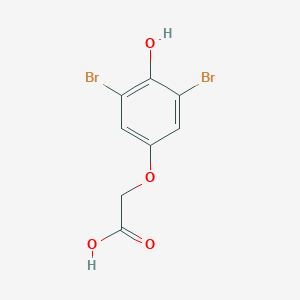 molecular formula C8H6Br2O4 B076011 3,5-Dibromo-4-hydroxyphenoxyacetic acid CAS No. 13012-94-7