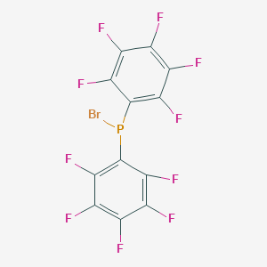 molecular formula C12BrF10P B076026 Bis(pentafluorophenyl)bromophosphine CAS No. 13648-79-8